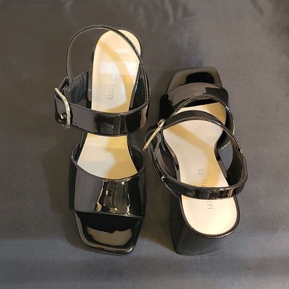 BRAND NEW MARC FISHER WOMEN'S GRADUATE BLOCK HEEL DRESS SANDAL G1 - Picture 5 of 16